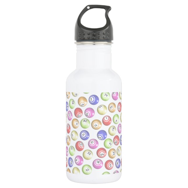 Bingo Balls Water Bottle (Front)