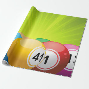 Bingo Balls Wrapping Paper