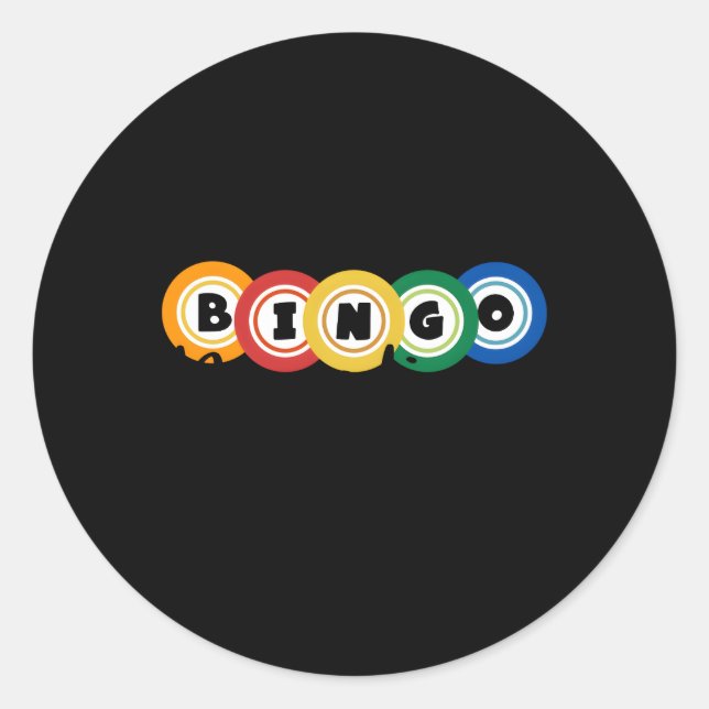 Bingo Besties Bingo Buddy Bingo Classic Round Sticker (Front)