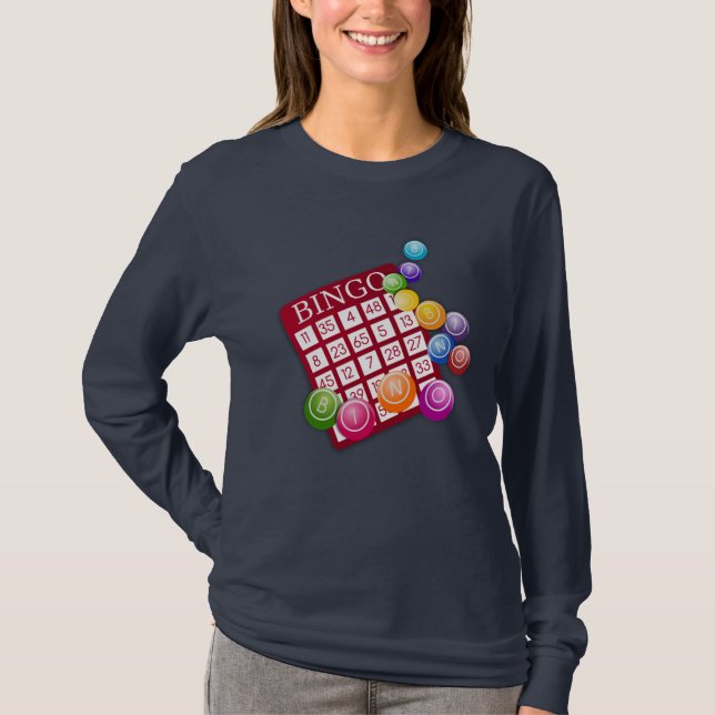 Bingo! Bingo card and markers T-Shirt (Front)
