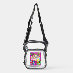 BINGO BINGO Designed By CBDOilPrincess  Clear Crossbody Bag