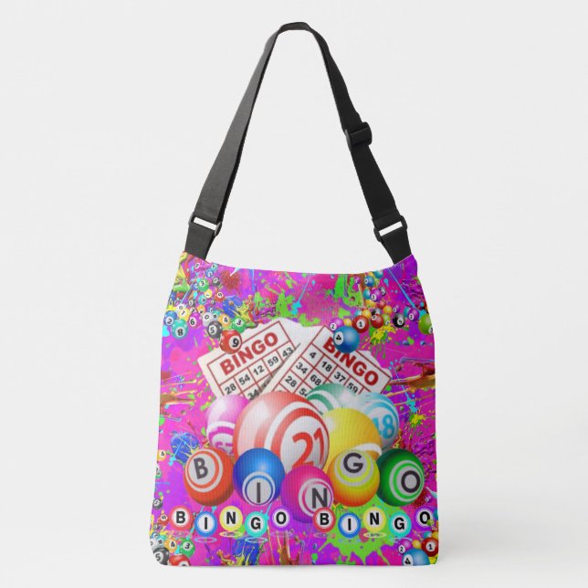 BINGO BINGO Designed By CBDOilPrincess  Crossbody Bag (Front)