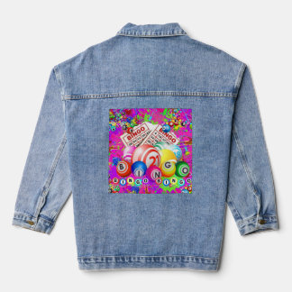 BINGO BINGO Designed By CBDOilPrincess  Denim Jacket