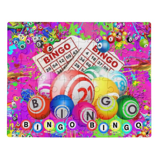 BINGO BINGO Designed By CBDOilPrincess  Jigsaw Puzzle (Puzzle Horizontal)