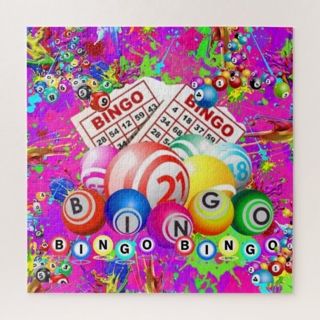 BINGO BINGO Designed By CBDOilPrincess  Jigsaw Puzzle (Vertical)