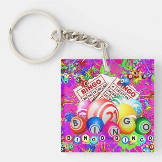 BINGO BINGO Designed By CBDOilPrincess  Keychain