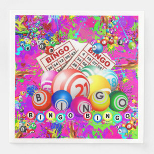 BINGO BINGO Designed By CBDOilPrincess  Paper Dinner Napkins