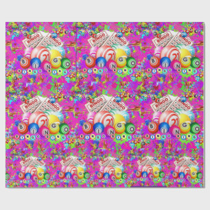BINGO BINGO Splattered Paint CBDOilPrincess Wrapp Wrapping Paper