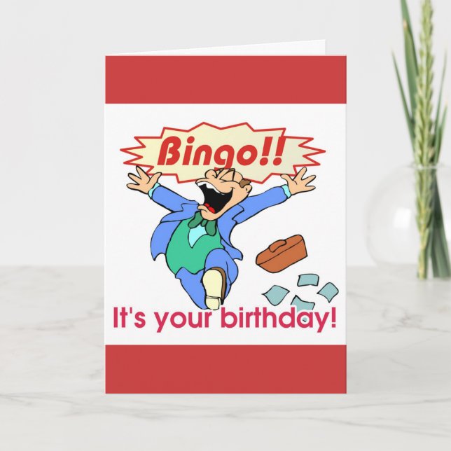 Bingo birthday card (Front)