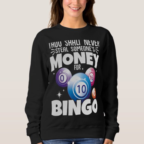 Bingo Caller Player Lucky Bingo 26 Sweatshirt