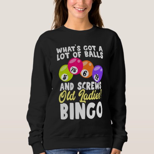 Bingo Caller Player Lucky Bingo 34 Sweatshirt