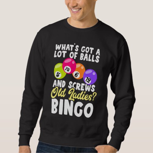 Bingo Caller Player Lucky Bingo 34 Sweatshirt