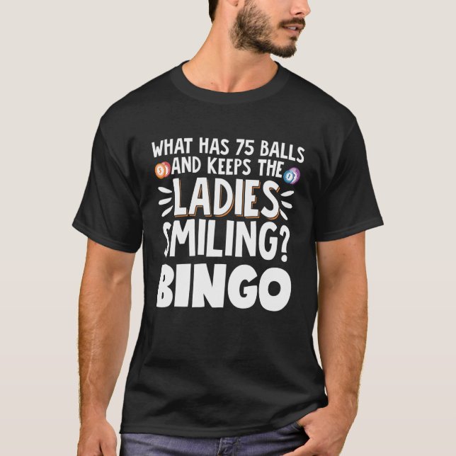 Bingo Caller Player Lucky Bingo 5 T-Shirt (Front)