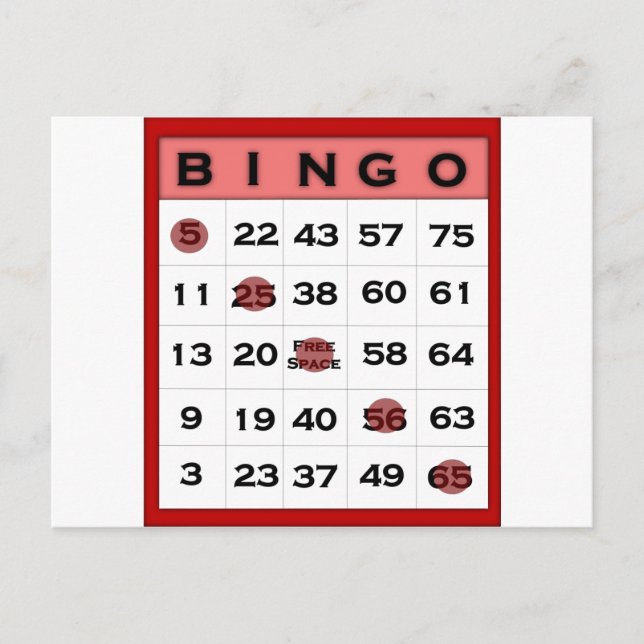 bingo card (Front)