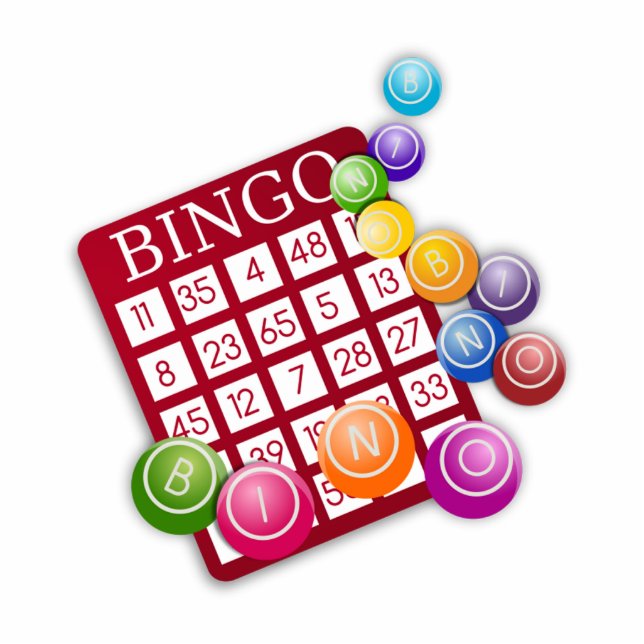 BINGO Card and Bingo Balls Ornament (Front)
