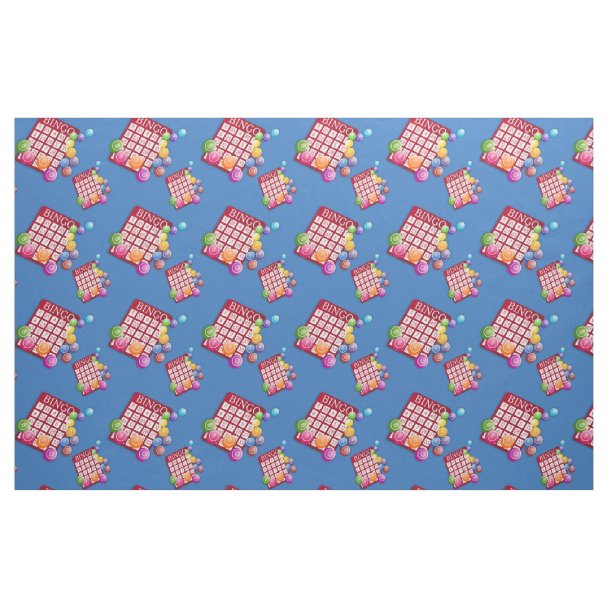 Bingo Card Bingo Balls Fabric Zazzle