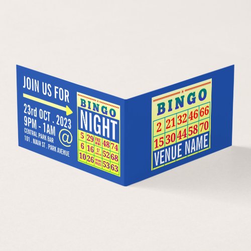 Bingo Card Bingo Manager Detailed Business Card