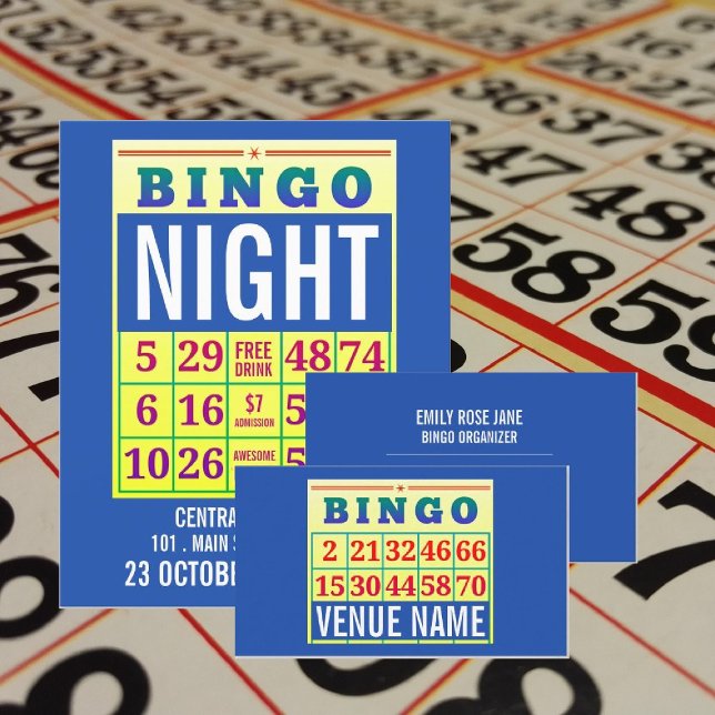 Bingo Card, Bingo Night Advertising Flyer (Creator Uploaded)