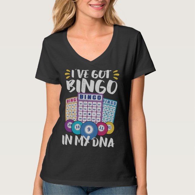 Bingo Card Game Grandma Bingo Player Bingo Cards T-Shirt (Front)