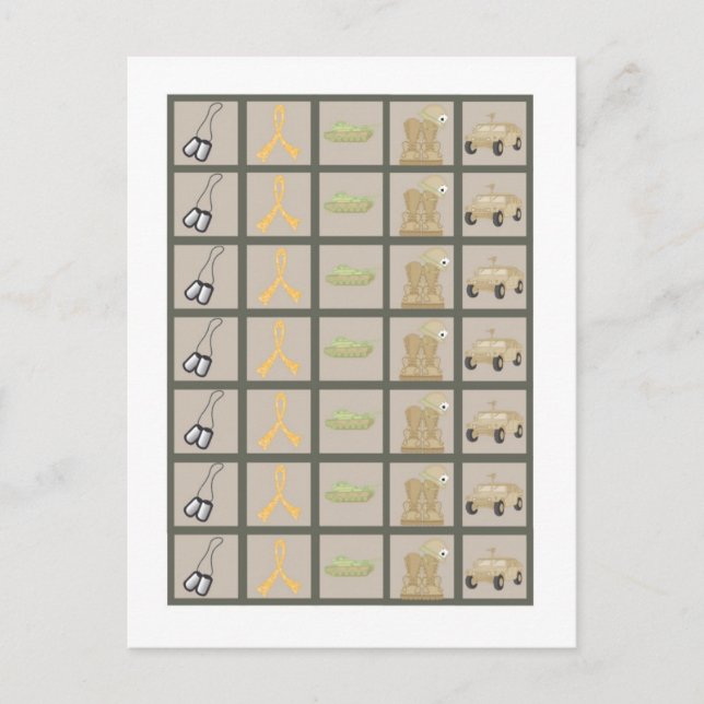 Bingo Card Markers ARMY ACU Camoflauge Digital (Front)