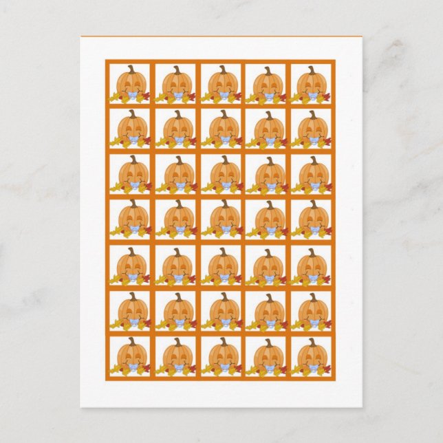 Bingo Card Markers Autumn Fall Pumpkin Baby (Front)