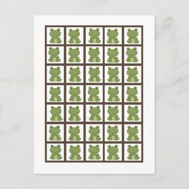 Bingo Card Markers Laguna Beach Turtle Frog Pond (Front)