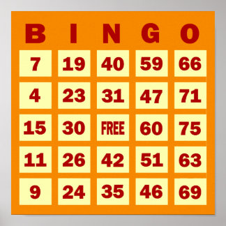 Bingo Posters | Zazzle