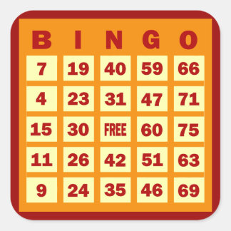 Bingo Stickers | Zazzle