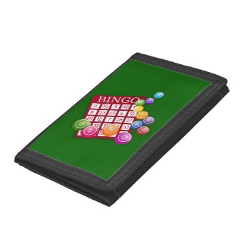 Bingo Card Trifold Wallet by LasVegasIcons at Zazzle