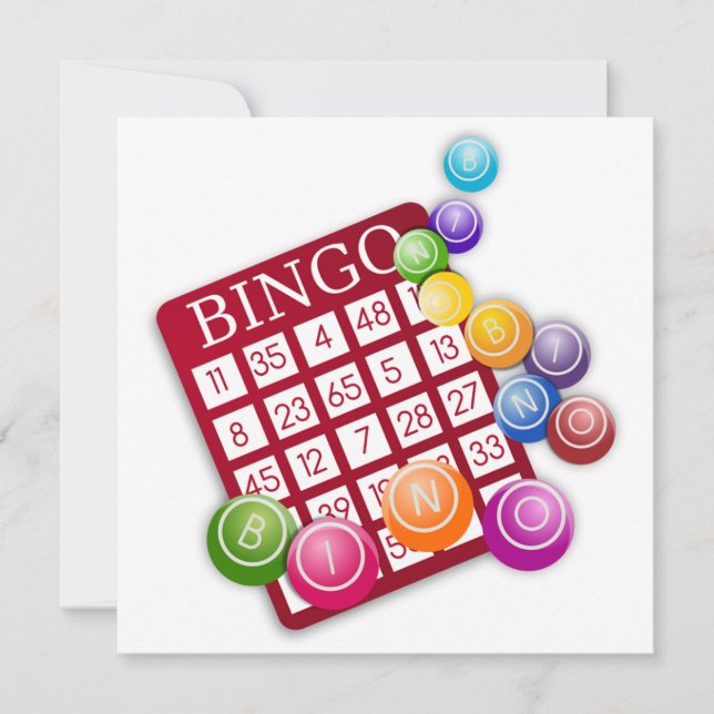 BINGO Card with BINGO Balls (Front)