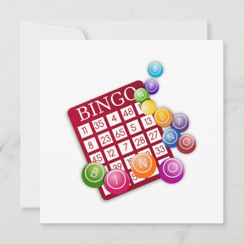 BINGO Card with BINGO Balls