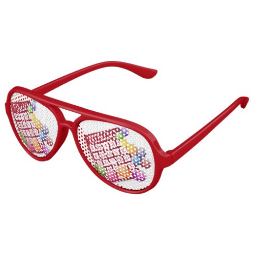 BINGO Card with BINGO Balls Aviator Sunglasses