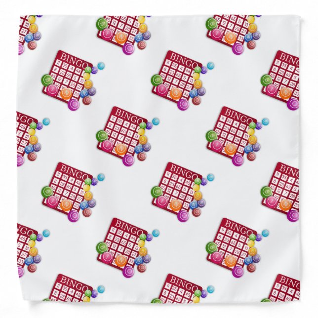 BINGO Card with BINGO Balls Bandana (Front)