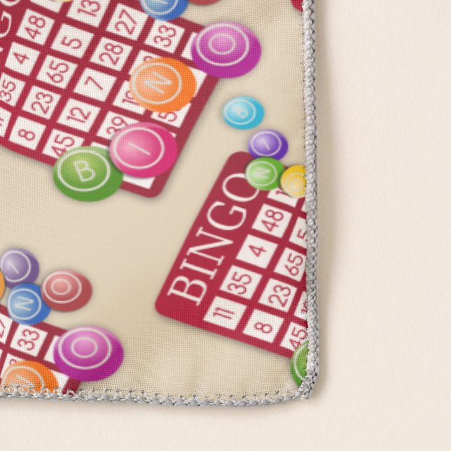 BINGO Card with BINGO Balls Scarf (Detail)