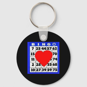 Bingo-Card with Heart Keychain