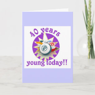 Bingo cards - 40th birthday