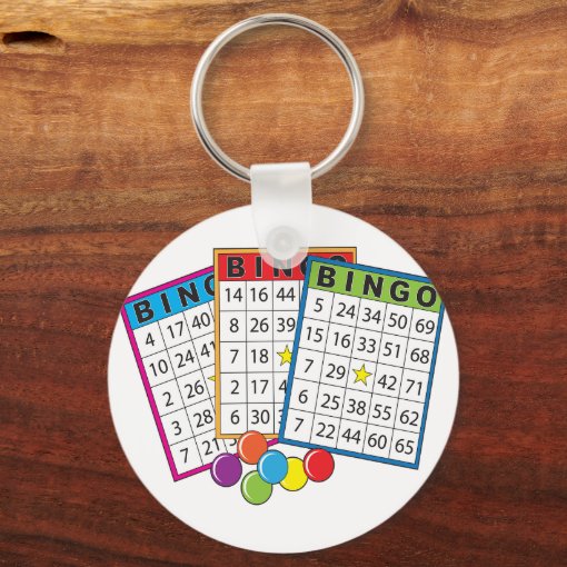 Bingo Cards Keychain Zazzle
