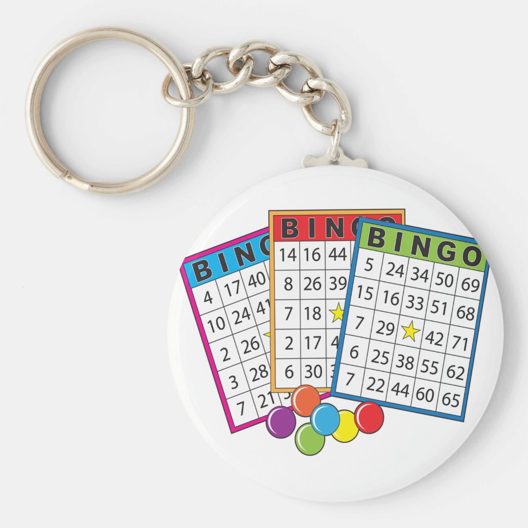 Bingo Cards Keychain Zazzle