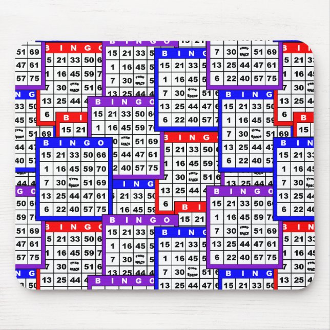Bingo Cards Mouse Pad (Front)