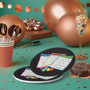 Bingo Cards Paper Plates by spudcreative at Zazzle