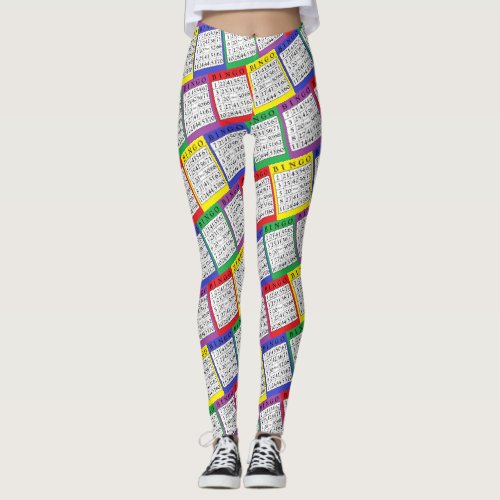 BINGO Cards Womens Leggings