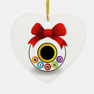 Bingo Ceramic Ornament
