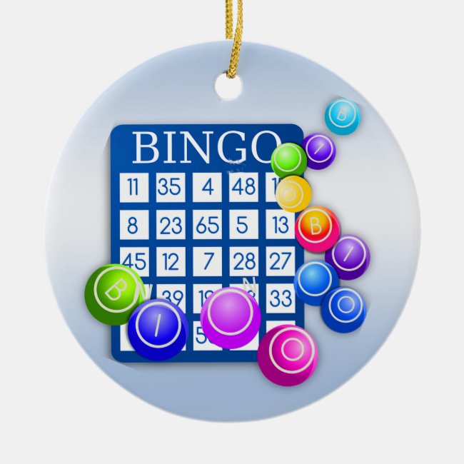 Bingo Ceramic Ornament