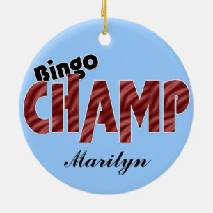 Bingo Champ Champion Vegas Style Ornament