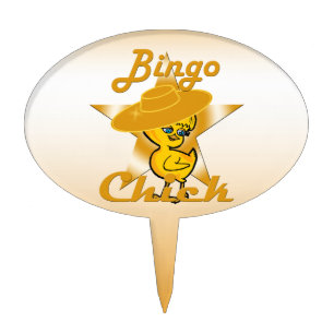 Bingo Chick #10 Cake Topper