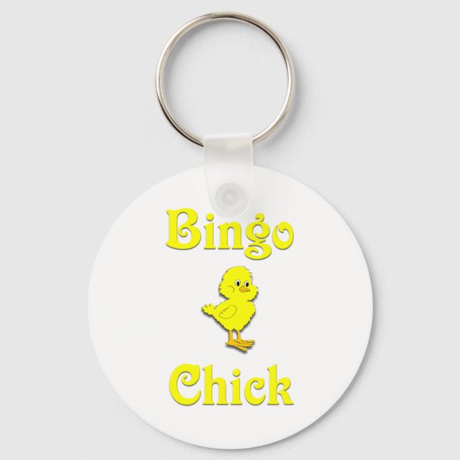 Bingo Chick Keychain (Front)