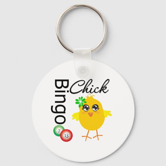 Bingo Chick Keychain (Front)