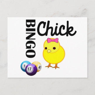 Bingo Chick Postcard