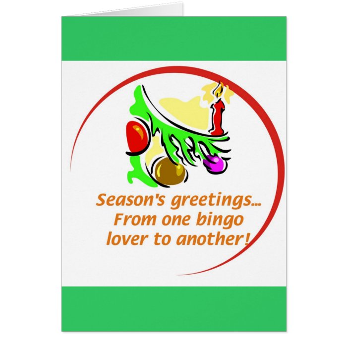 Bingo Christmas card