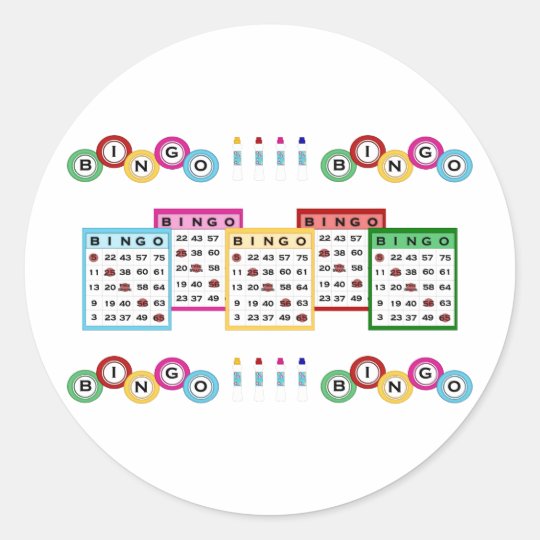 Bingo Classic Round Sticker